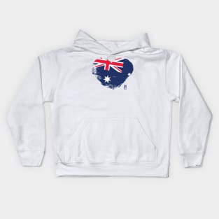 I love my country. I love Australian. I am a patriot. In my heart, there is always the flag of Australian Kids Hoodie